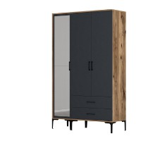 Dulap Hanah Home Kumsal RT Walnut Anthracite imaginea #7 — magazin online Desire.md