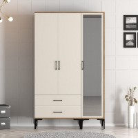 Dulap Hanah Home Kumsal RT Walnut Cream imaginea #2 — magazin online Desire.md