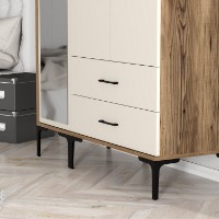 Dulap Hanah Home Kumsal RT Walnut Cream imaginea #6 — magazin online Desire.md
