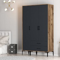 Dulap Hanah Home Kumsal ST Walnut Anthracite imaginea #5 — magazin online Desire.md