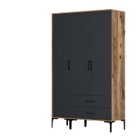 Dulap Hanah Home Kumsal ST Walnut Anthracite imaginea #7 — magazin online Desire.md