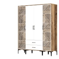 Dulap Hanah Home Kumsal PTP Walnut White imaginea #5 — magazin online Desire.md