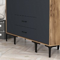 Dulap Hanah Home Kumsal STS Walnut Anthracite imaginea #4 — magazin online Desire.md