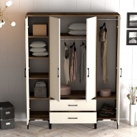 Dulap Hanah Home Kumsal STP Walnut Cream imaginea #2 — magazin online Desire.md