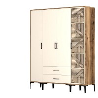 Dulap Hanah Home Kumsal STP Walnut Cream imaginea #5 — magazin online Desire.md