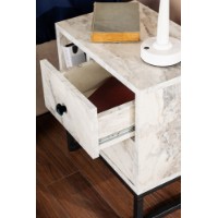 Прикроватная тумба Hanah Home Glimmer Fressia Marble Black фото №4 — интернет-магазин Desire.md
