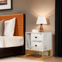 Noptieră Hanah Home Glimmer Fressia Marble Gold imaginea #2 — magazin online Desire.md