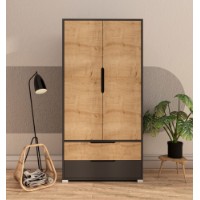 Dulap Hanah Home Flora 90 Anthracite Sapphire Oak