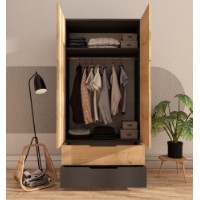 Dulap Hanah Home Flora 90 Anthracite Sapphire Oak imaginea #3 — magazin online Desire.md