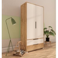 Dulap Hanah Home Flora 90 Sapphire Oak White imaginea #2 — magazin online Desire.md