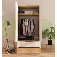 Dulap Hanah Home Flora 90 Sapphire Oak White imaginea #3 — magazin online Desire.md