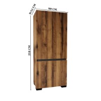 Dulap Hanah Home Floransa 90 Walnut Anthracite v2 imaginea #6 — magazin online Desire.md