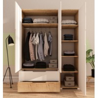 Dulap Hanah Home Flora 137 Sapphire Oak White imaginea #3 — magazin online Desire.md