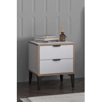 Noptieră Hanah Home Arden White imaginea #2 — magazin online Desire.md