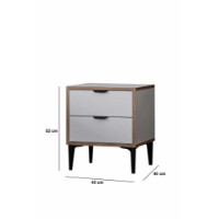 Noptieră Hanah Home Arden White imaginea #9 — magazin online Desire.md