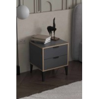 Прикроватная тумба Hanah Home Arden Anthracite фото №2 — интернет-магазин Desire.md