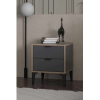 Прикроватная тумба Hanah Home Arden Anthracite фото №3 — интернет-магазин Desire.md