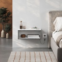 Прикроватная тумба Hanah Home Brik White Retro Grey