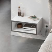 Прикроватная тумба Hanah Home Brik White Retro Grey фото №2 — интернет-магазин Desire.md