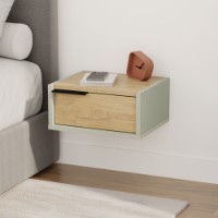 Прикроватная тумба Hanah Home Eco Ash Green Sapphire Oak фото №2 — интернет-магазин Desire.md