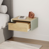 Прикроватная тумба Hanah Home Eco Ash Green Sapphire Oak фото №3 — интернет-магазин Desire.md