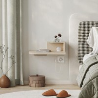 Noptieră Hanah Home Luno Cream