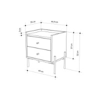 Noptieră Hanah Home Malta Sapphire Oak imaginea #4 — magazin online Desire.md