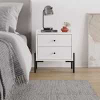 Noptieră Hanah Home Malta White imaginea #2 — magazin online Desire.md