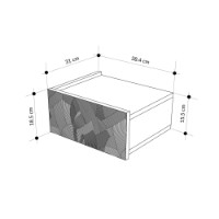 Noptieră Hanah Home Onda White Oak v2 imaginea #5 — magazin online Desire.md