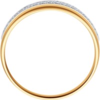 Inel din aur rosu cu diamante Casa Bosco 1011548 1,37g s.17,5 imaginea #5 — magazin online Desire.md