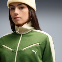 Hanorac damă Puma T7 Retro Track Earthy Green/Buttercream, s.S imaginea #6 — magazin online Desire.md