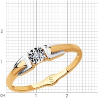 Inel din aur rosu cu diamant Casa Bosco 1011724 1,51g s.16,5 imaginea #5 — magazin online Desire.md