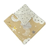 Lenjerie de pat pentru copii Holala Kids Cappuccino Clouds 160x80cm 3pcs imaginea #2 — magazin online Desire.md