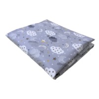 Lenjerie de pat pentru copii Holala Kids Grey Clouds 120x60cm 3pcs imaginea #5 — magazin online Desire.md