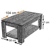 Журнальный столик Hanah Home Shelf Walnut фото №5 — интернет-магазин Desire.md