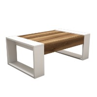 Măsuţă cafea Hanah Home Venus Walnut White imaginea #3 — magazin online Desire.md