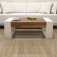 Măsuţă cafea Hanah Home Venus Walnut Cream imaginea #2 — magazin online Desire.md