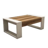 Măsuţă cafea Hanah Home Venus Walnut Cream imaginea #3 — magazin online Desire.md