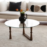 Măsuţă cafea Hanah Home Yuvarlak Cam Orta Sehpa S301 imaginea #3 — magazin online Desire.md