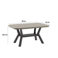 Măsuţă cafea Hanah Home Silva Anthracite Mink imaginea #5 — magazin online Desire.md
