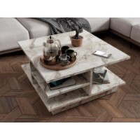 Măsuţă cafea Hanah Home Skull Ephesus Marble