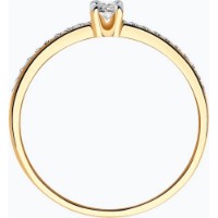 Inel din aur rosu cu diamante Casa Bosco 1011914 1,31g s.17,5 imaginea #5 — magazin online Desire.md