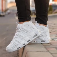 Adidași pentru bărbați Nike Air More Uptempo Low White, s.40.5 imaginea #9 — magazin online Desire.md