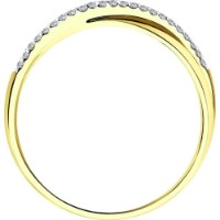 Inel din aur galben cu diamante Casa Bosco 1011993-2 3,66g s.18 imaginea #2 — magazin online Desire.md