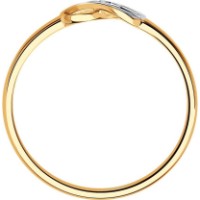 Inel din aur rosu cu diamante Casa Bosco 1011995 1,03g s.16 imaginea #2 — magazin online Desire.md