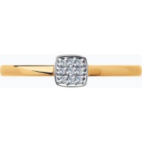 Inel din aur rosu cu diamante Casa Bosco 1011996 1,16g s.16 imaginea #4 — magazin online Desire.md