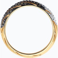 Inel din aur rosu cu diamante Casa Bosco 1012008  2,08g s.16,5 imaginea #3 — magazin online Desire.md
