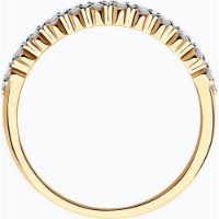 Inel din aur rosu cu diamante Casa Bosco 1012075 2,09g s.16,5 imaginea #2 — magazin online Desire.md