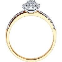 Inel din aur rosu cu diamante Casa Bosco 1012132 2,04g s.18,5 imaginea #4 — magazin online Desire.md