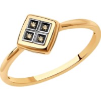 Inel din aur rosu cu diamante Coniac Casa Bosco 1012138 1,28g s.16,5